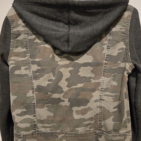 Wallflower Camouflage and Dark Gray Jean Jacket - Picture 4 of 5